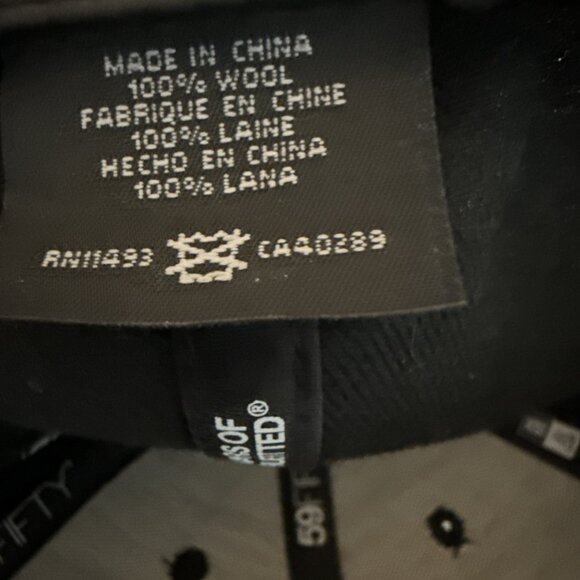 Edmonton Oilers NHL Official NewEra 59fifty Black and white Hat Wool Size 7 1/4 - Picture 7 of 9